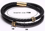 Micro Paved Leather Bracelet [2 Variants] - Tasseti