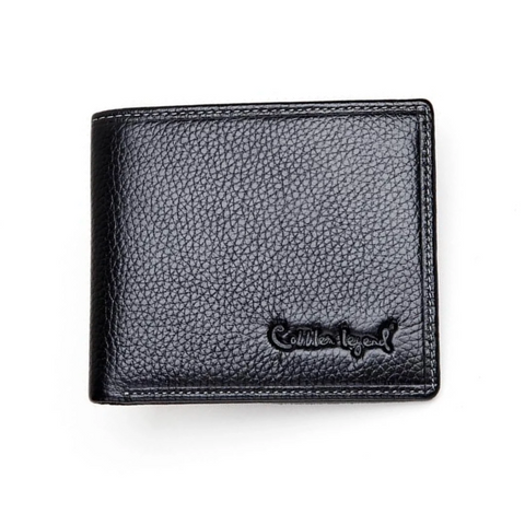 Classy Black Cobbler Leather Wallet - Tasseti