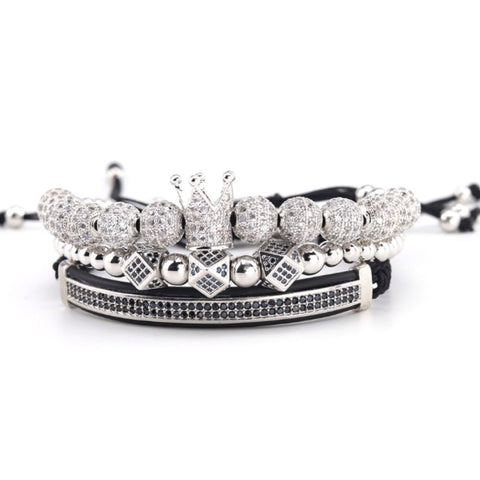 Silver Regal Macramé Set - Tasseti