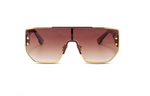 Brown Oversized Square Shield Style - Tasseti