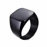 Square Black Michael Ring - Tasseti