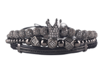 Black Crown Macramé Set - Tasseti