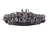 Black Crown Macramé Set - Tasseti