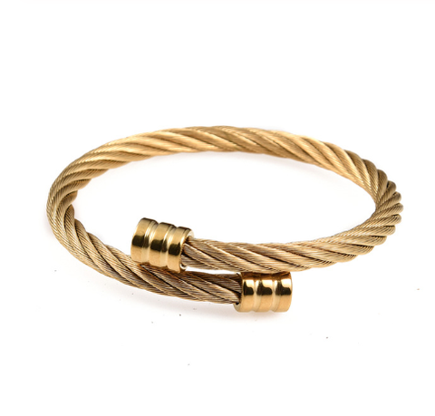 Cable Twist Bangle I [5 Variants] - Tasseti