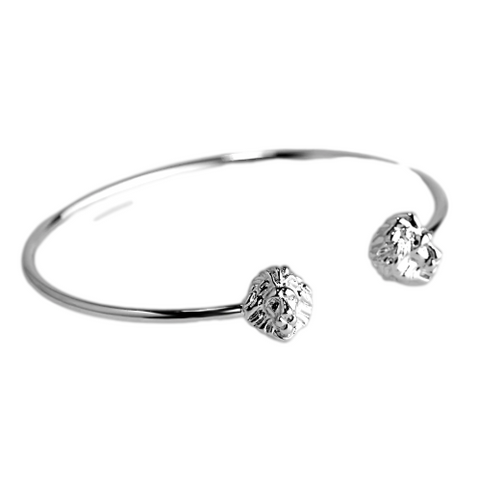 Minimalist Lion Cuff Bangle [4 Variants] - Tasseti