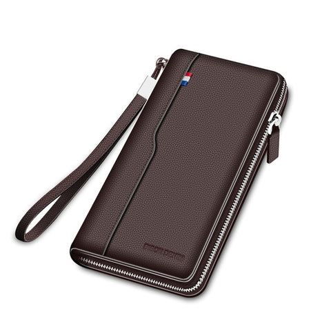RFID Blocking - Coffee Leather Wallet - Tasseti
