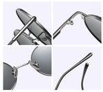 All Black Classic Polarized Round Sunglasses - Tasseti