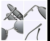 Blue Classic Polarized Round Sunglasses - Tasseti