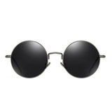 Gray Gun Classic Polarized Round Sunglasses - Tasseti