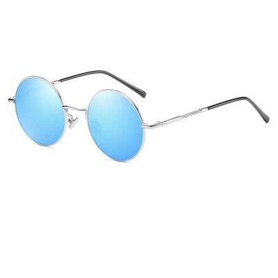 Blue Classic Polarized Round Sunglasses - Tasseti