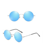 Blue Classic Polarized Round Sunglasses - Tasseti