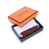 RFID Red Leather Thin Money Clip - Tasseti