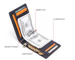 RFID Camel Design Leather Thin Money Clip - Tasseti