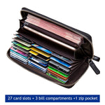 RFID Blocking - Black Leather Wallet - Tasseti