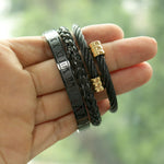 Cable Twist Bangle I [5 Variants] - Tasseti