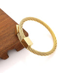 Cable Twist Bangle II [3 Variants] - Tasseti