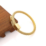 Cable Twist Bangle II [3 Variants] - Tasseti