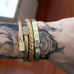 Cable Twist Bangle II [3 Variants] - Tasseti