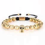 Luxury CZ Skull Bracelet [3 Variants] - Tasseti