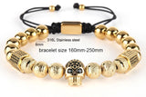 Luxury CZ Skull Bracelet [3 Variants] - Tasseti