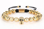 Luxury CZ Skull Bracelet [3 Variants] - Tasseti