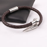 Luxury Braided Leather Nail Bracelet  [9 Variants] - Tasseti