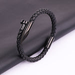 Luxury Braided Leather Nail Bracelet  [9 Variants] - Tasseti