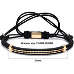 Micro Paved Macrame Bracelet [8 Variants] - Tasseti