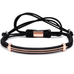 Micro Paved Macrame Bracelet [8 Variants] - Tasseti