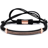 Micro Paved Macrame Bracelet [8 Variants] - Tasseti