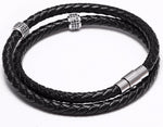 Micro Paved Leather Bracelet [2 Variants] - Tasseti