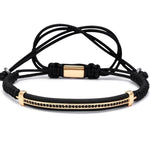 Micro Paved Macrame Bracelet [8 Variants] - Tasseti