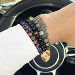Black Hematite Beaded Bracelets - Tasseti