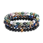 Black Hematite Beaded Bracelets - Tasseti
