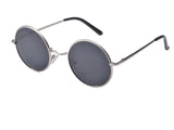 Silver Classic Round Sunglasses - Tasseti