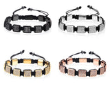 Square Beaded Bracelet [4 Variants] - Tasseti