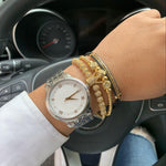 Gold Crown Macramé Set - Tasseti