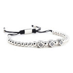 Silver Regal Macramé Set - Tasseti