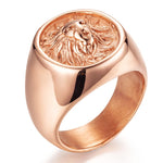 Rose Gold Lion's Crown Ring - Tasseti