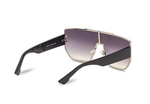 Silver Mirror Oversized Square Shield Style - Tasseti